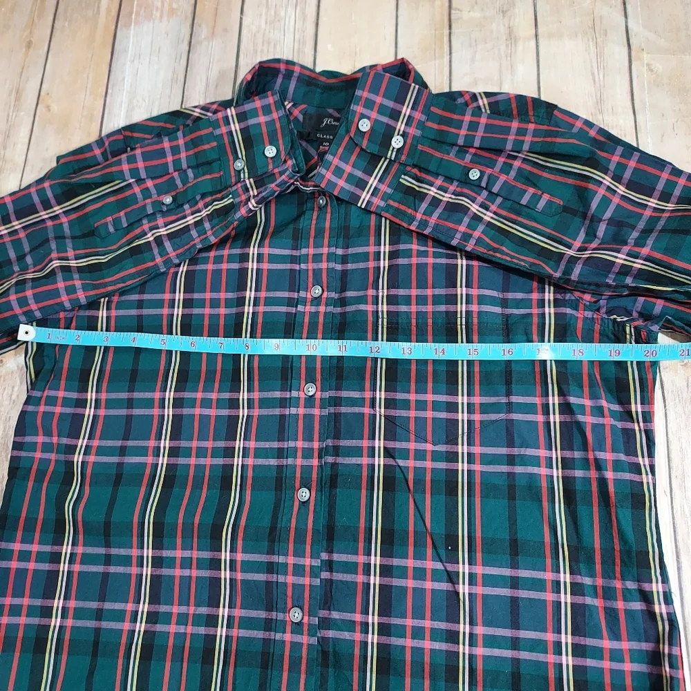 J. Crew Classic Tartan Button Down Shirt 10